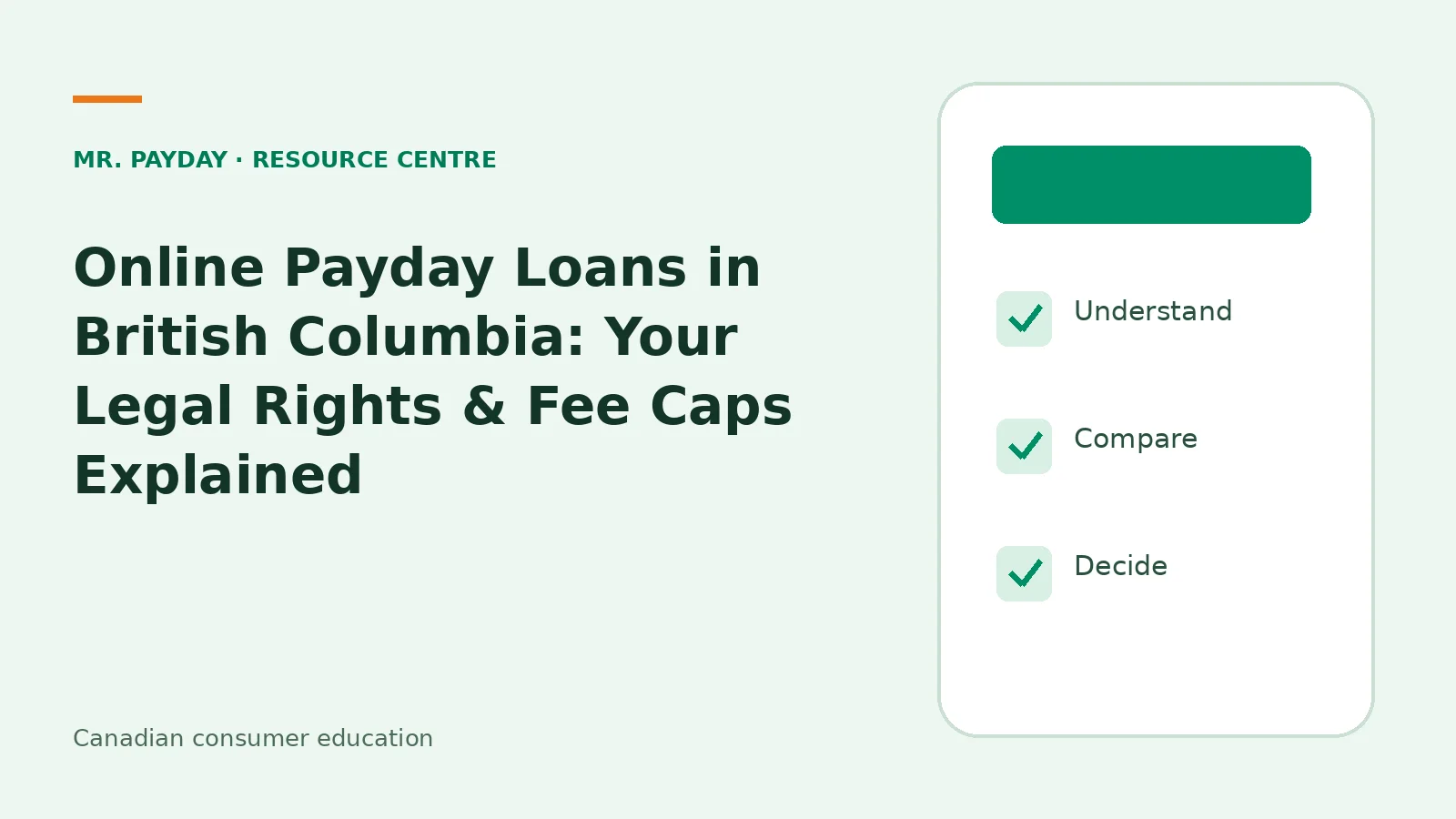Online Payday Loans in British Columbia: Your Legal Rights & Fee Caps Explained — topic guide