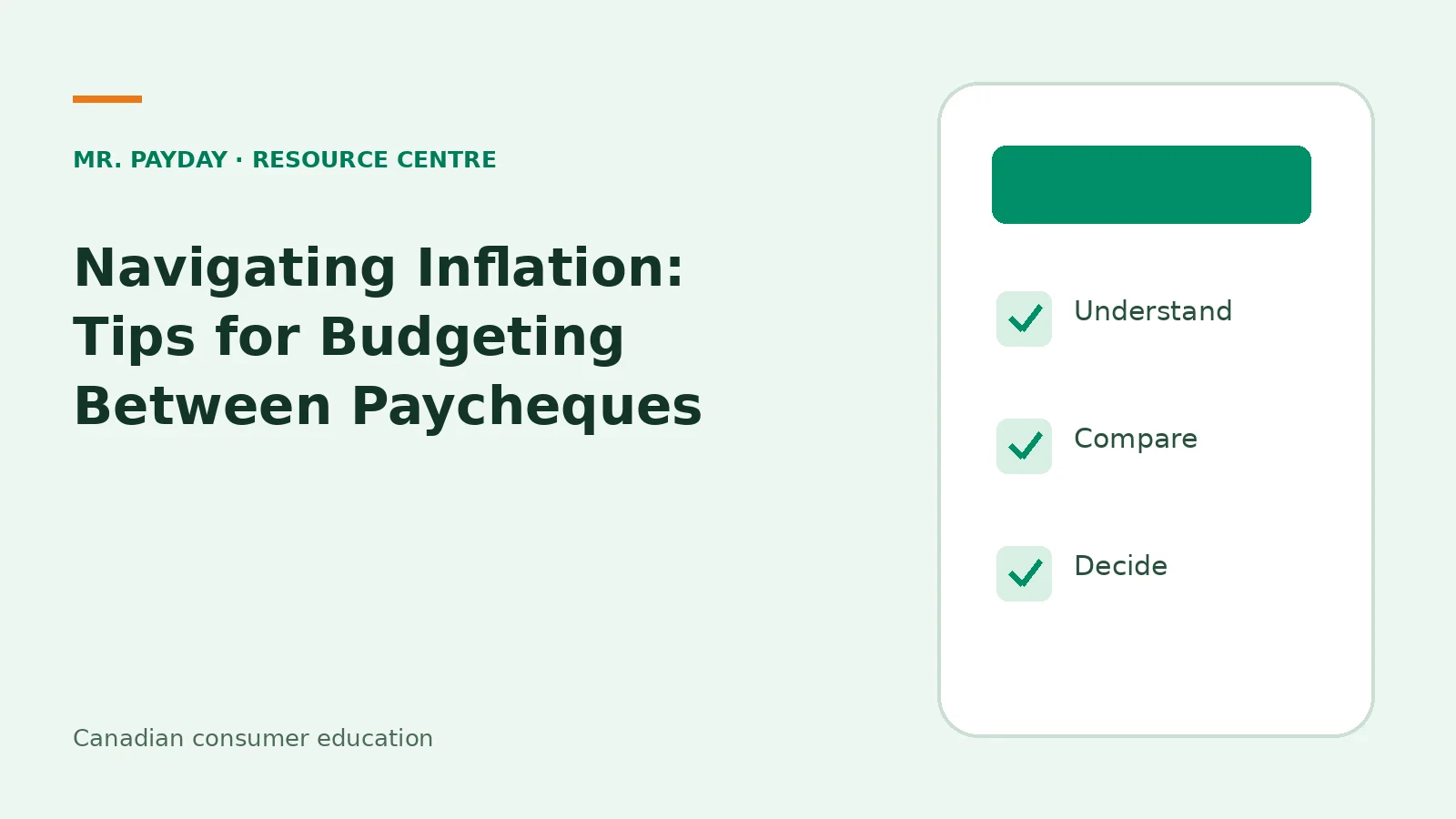 Navigating Inflation: Tips for Budgeting Between Paycheques — topic guide
