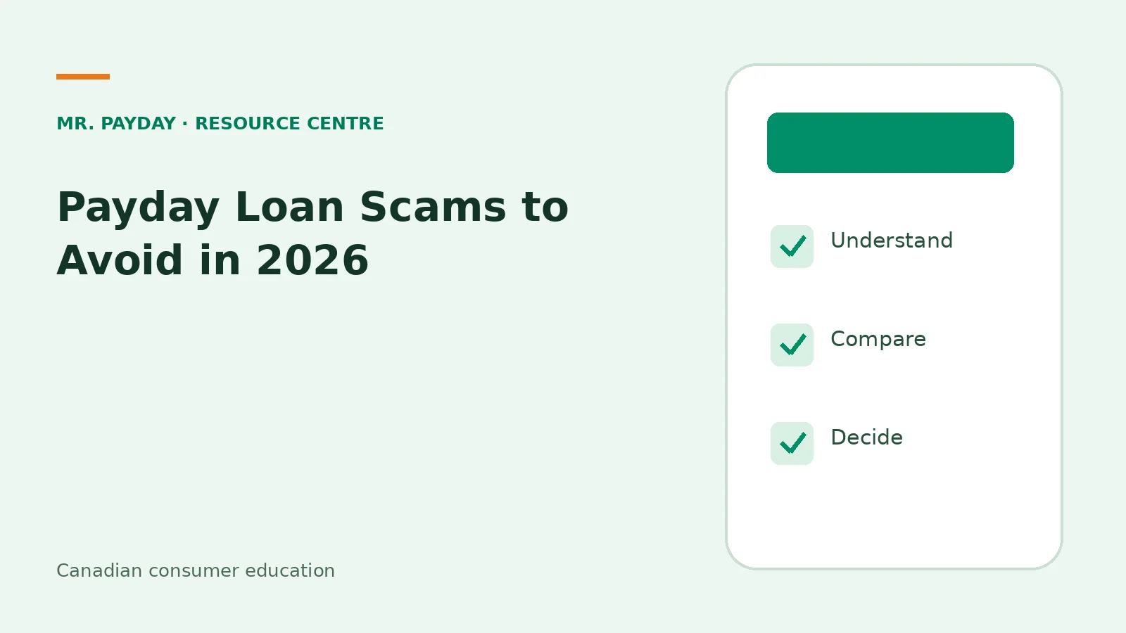 Payday Loan Scams to Avoid in 2026 — topic guide